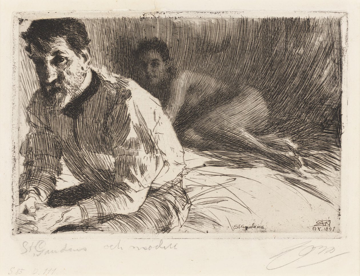 Augustus Saint Gaudens II tekijältä Anders Zorn