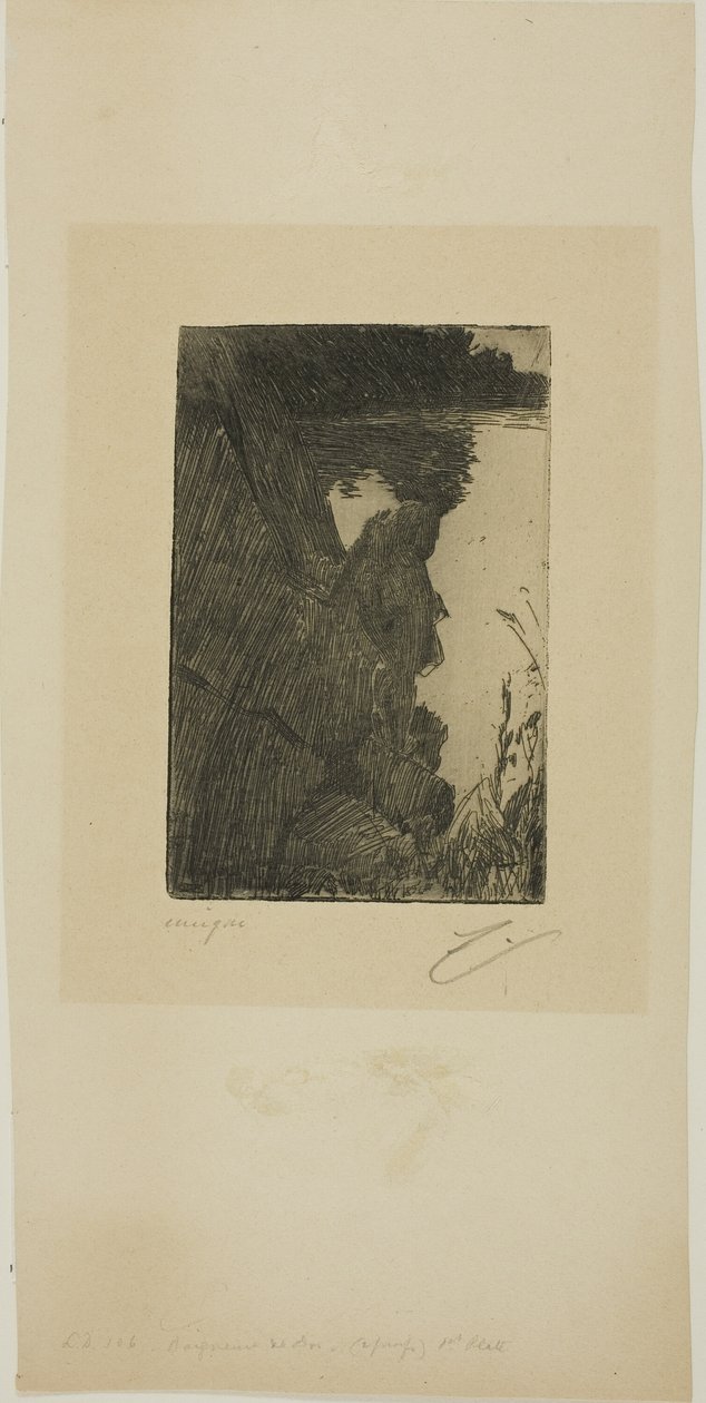 Kylpijä (ilta) I (sinkkietsaus) tekijältä Anders Leonard Zorn