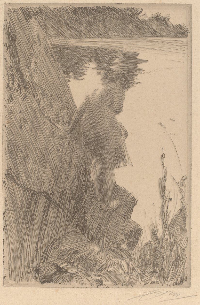 Bather III (back Bather) tekijältä Anders Leonard Zorn
