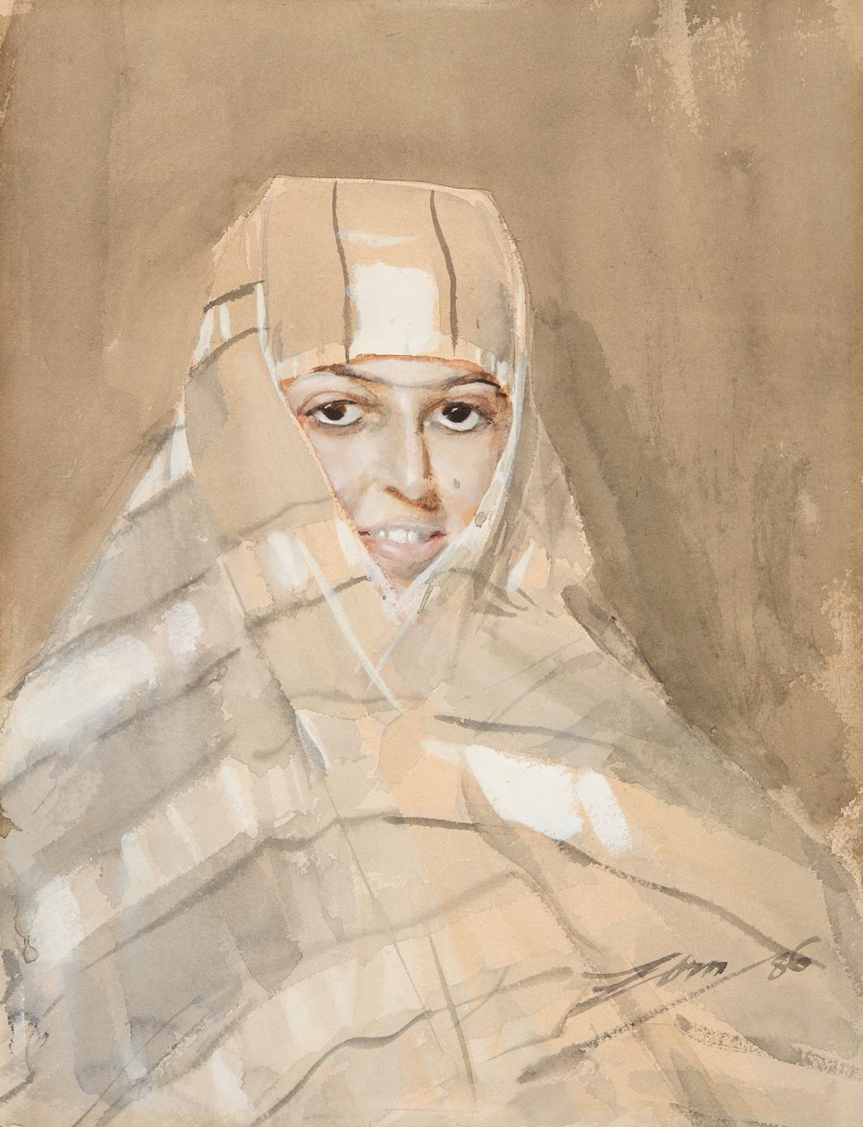 Beduiinityttö tekijältä Anders Zorn