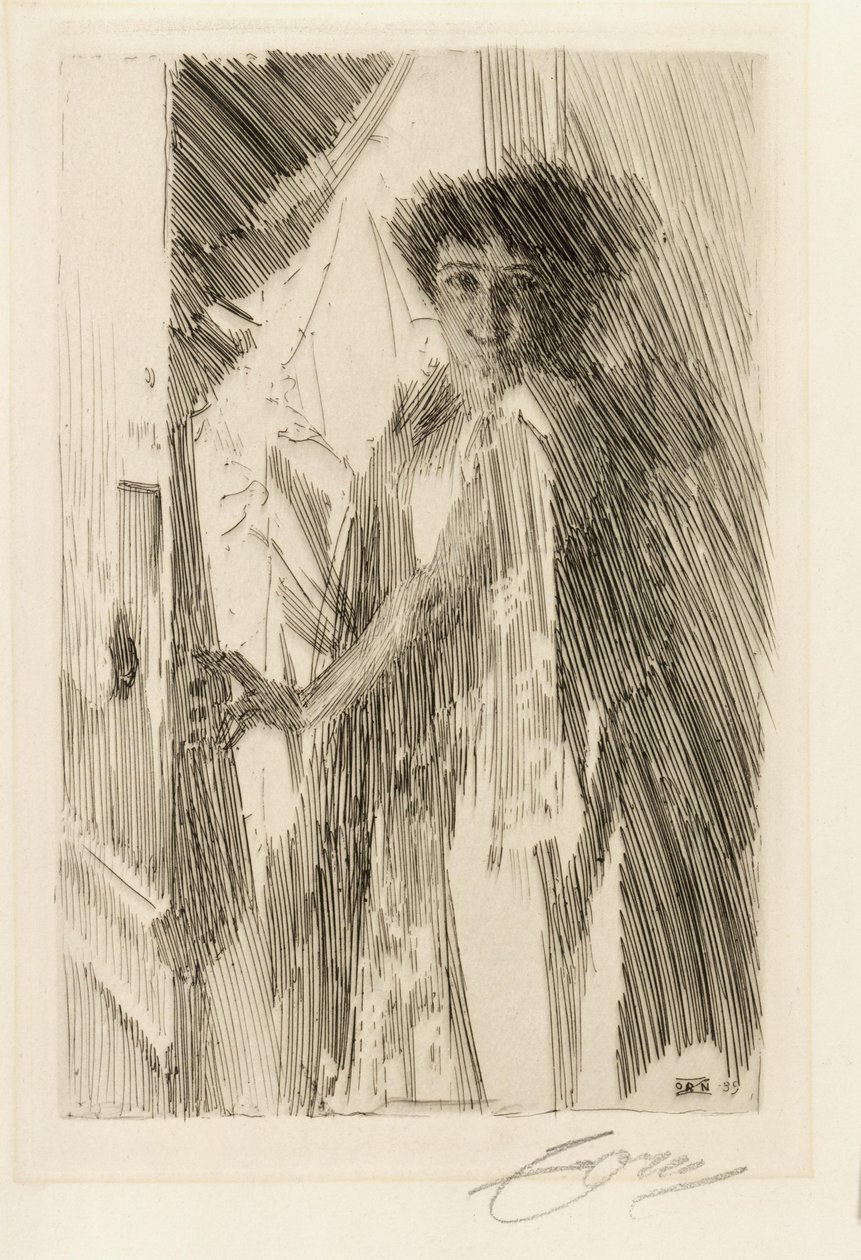 Tanssija Rosita Maurin muotokuva tekijältä Anders Zorn