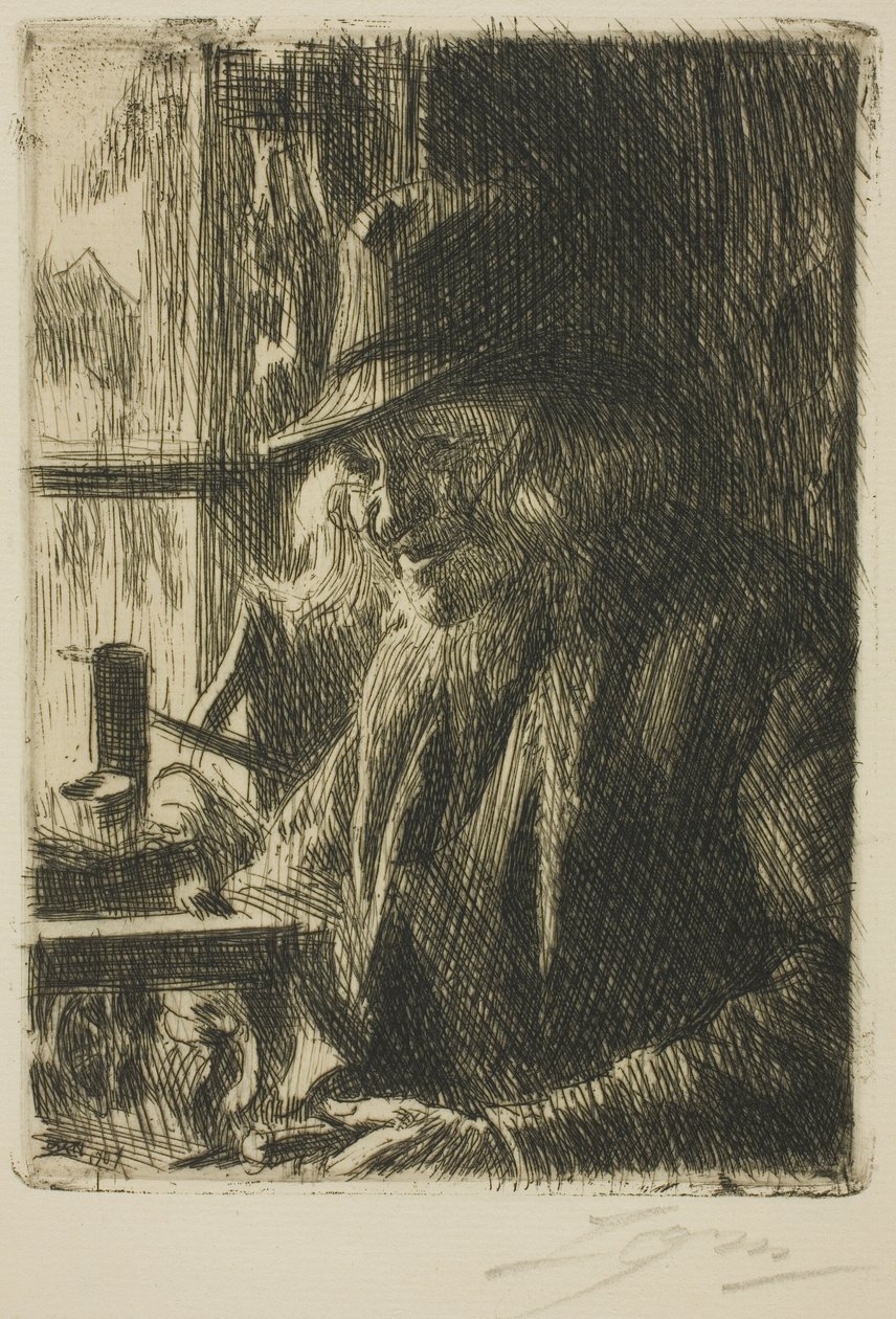 Bosl Anders, kelloseppä, Mora tekijältä Anders Leonard Zorn