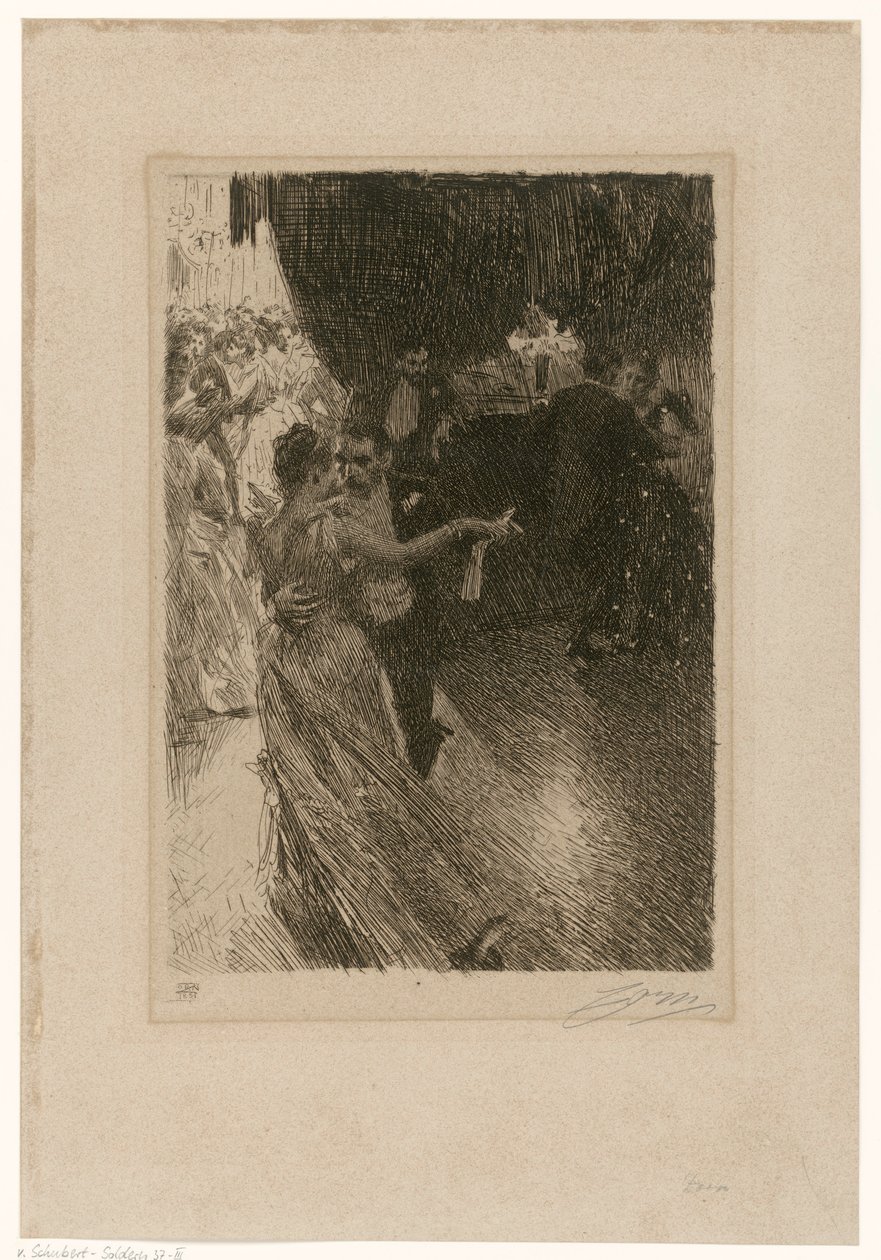 Tanssi (Valssi), 3. tila tekijältä Anders Zorn