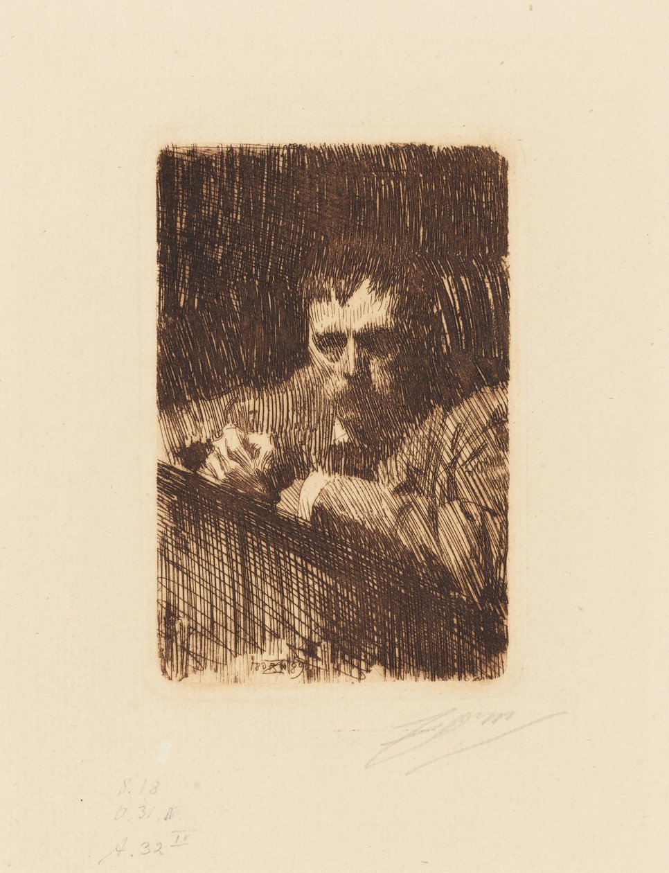 Kaivertaja. Omakuva tekijältä Anders Zorn