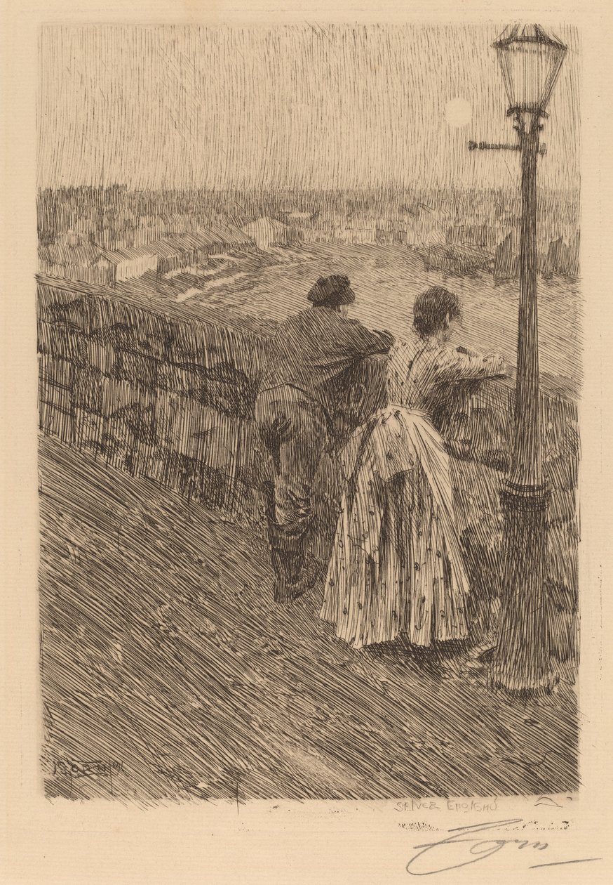Kalastaja Saint Ivesissä tekijältä Anders Leonard Zorn