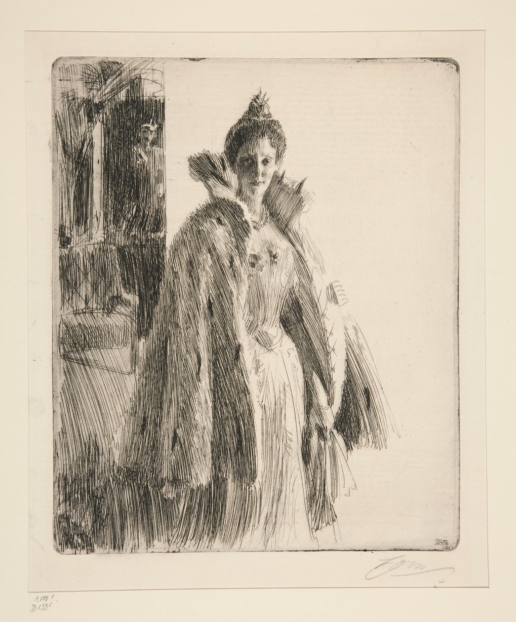 H.R.H. Ruotsin prinsessa Ingeborg II tekijältä Anders Leonard Zorn