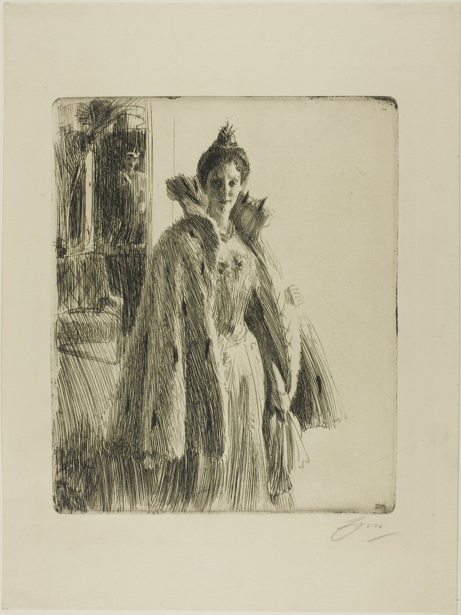 H. R. H. Ruotsin prinsessa Ingeborg II tekijältä Anders Leonard Zorn