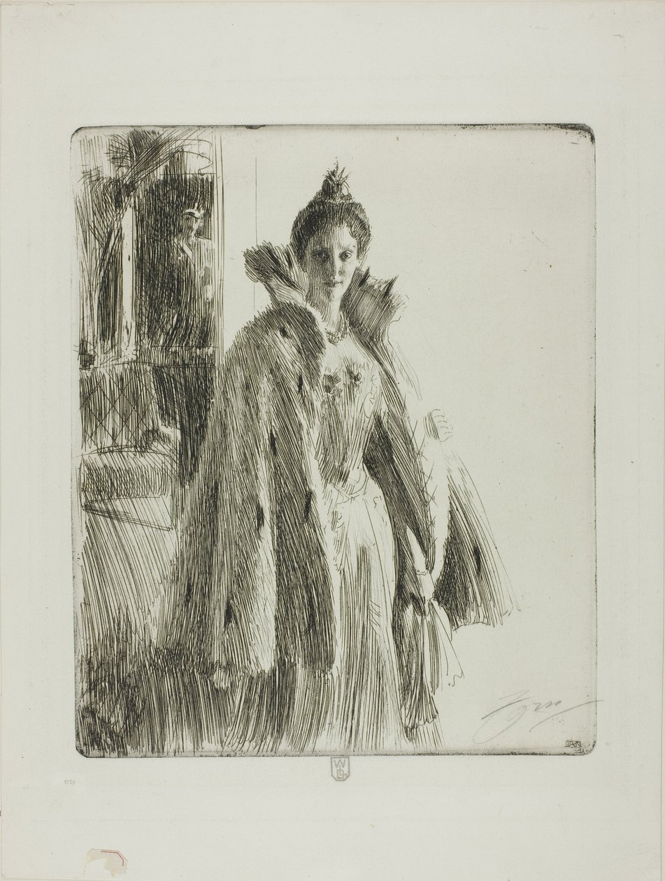 H. R. H. Ruotsin prinsessa Ingeborg II tekijältä Anders Leonard Zorn