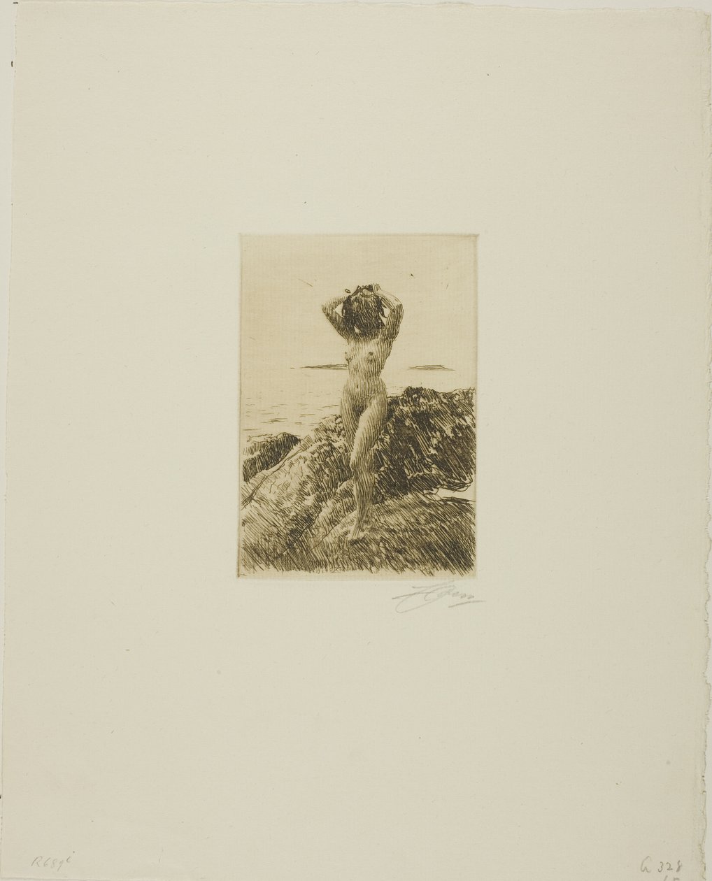 Hårtång (meripuuseppele) tekijältä Anders Leonard Zorn
