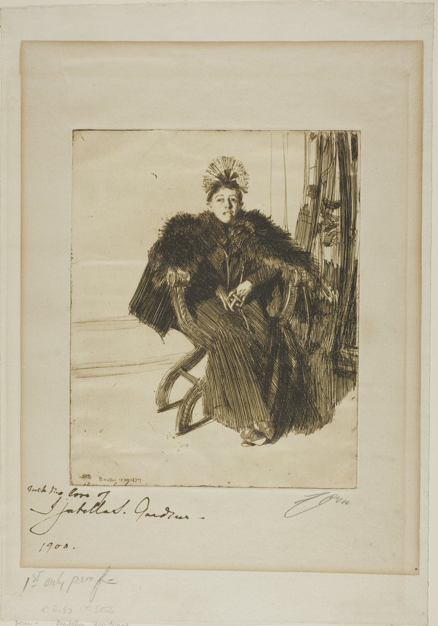Isabella Gardner tekijältä Anders Leonard Zorn