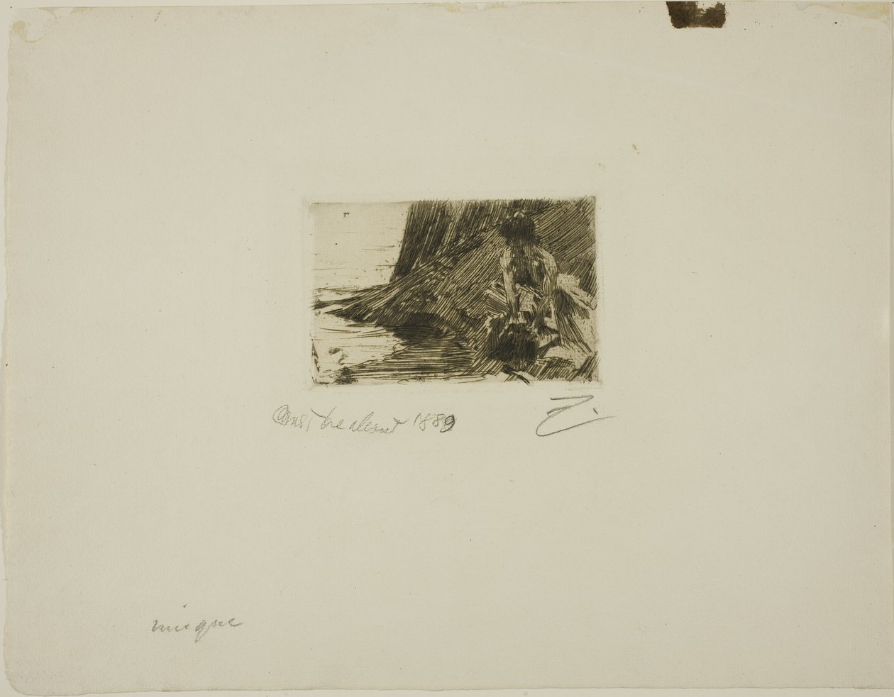 "La Petite Baigneuse" - Pikku uimari tekijältä Anders Leonard Zorn