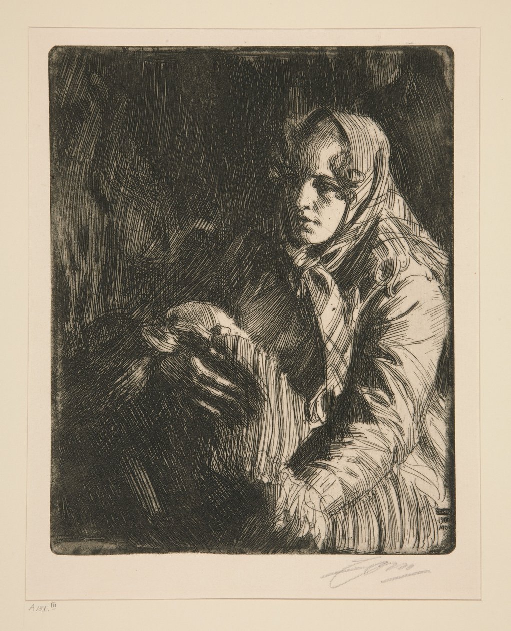 Madonna (äiti) tekijältä Anders Zorn