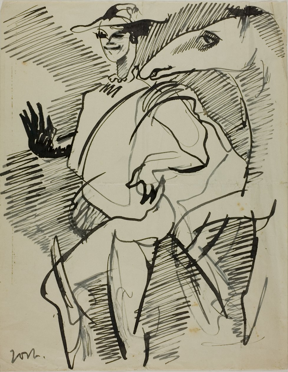 Mies ja hevonen tekijältä Anders Zorn