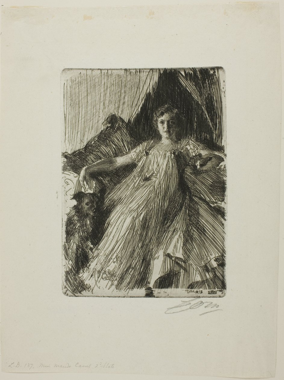 Maud Cassel (rouva Ashley) tekijältä Anders Leonard Zorn