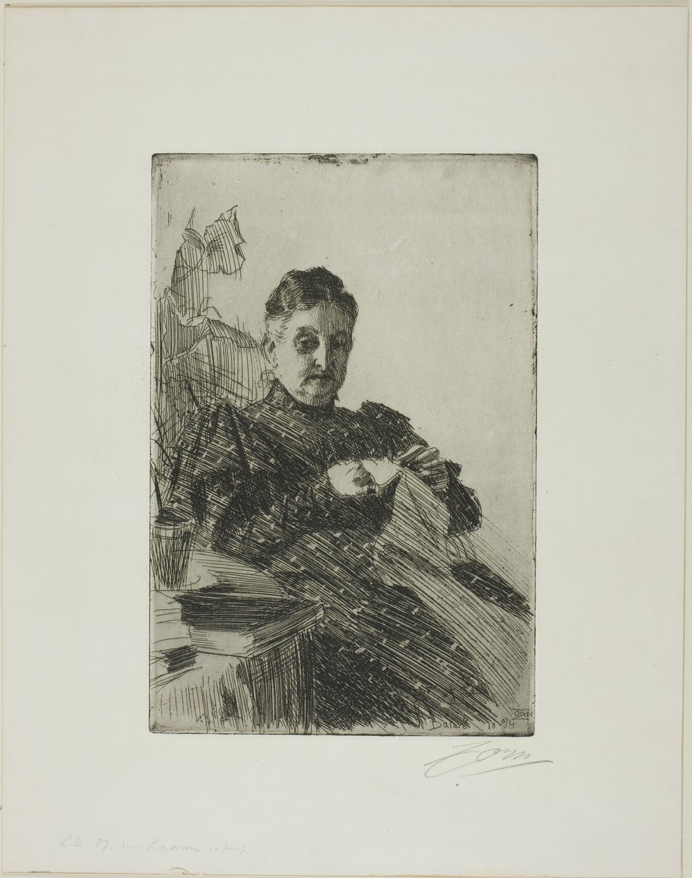 Rouva Lamm II tekijältä Anders Leonard Zorn