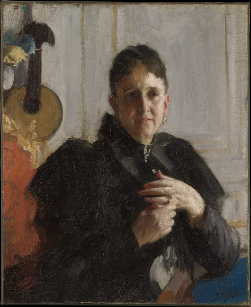 Rouva John Crosby Brown (Mary Elizabeth Adams, 1842-1918) tekijältä Anders Zorn