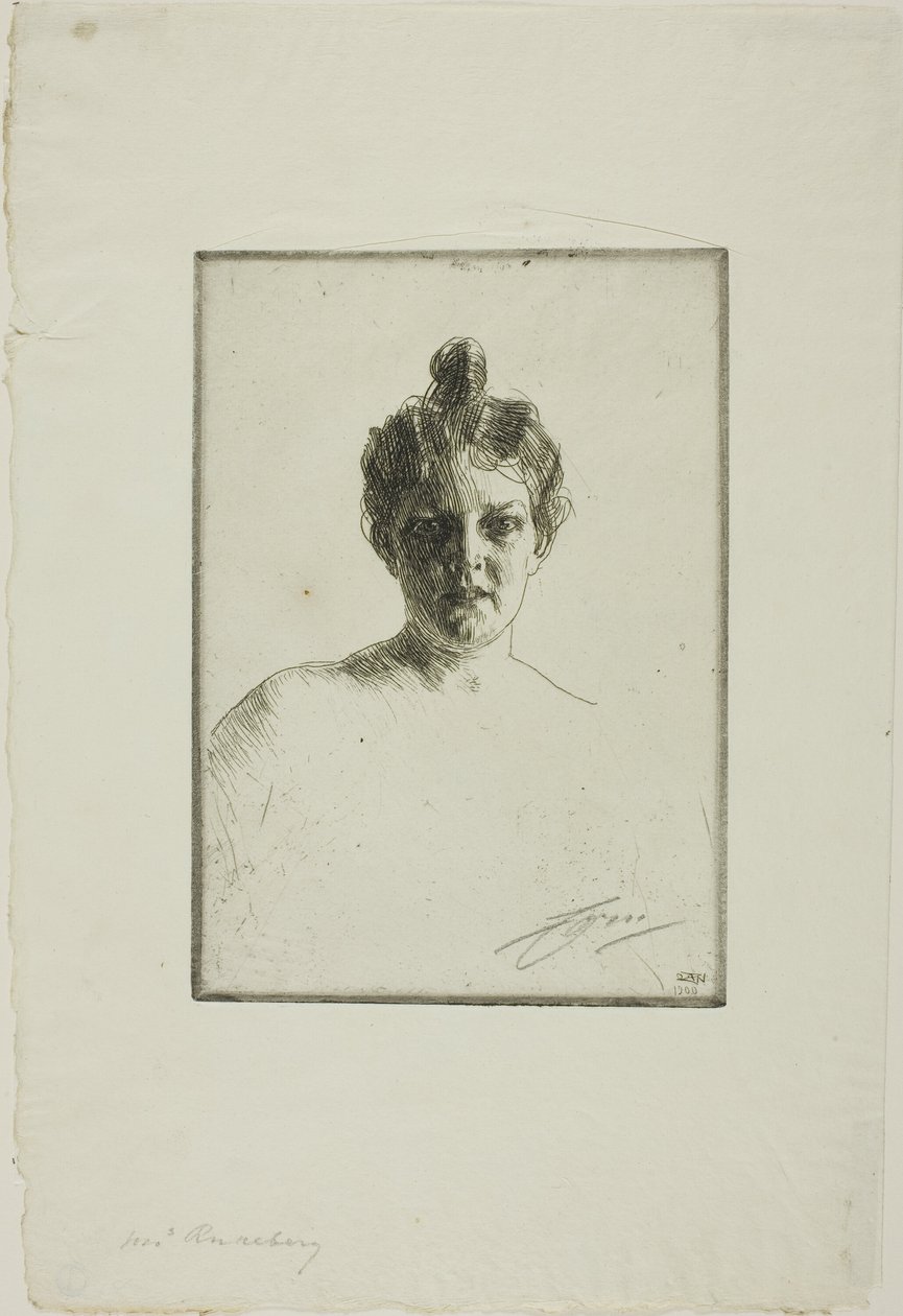 Rouva Runeberg tekijältä Anders Leonard Zorn