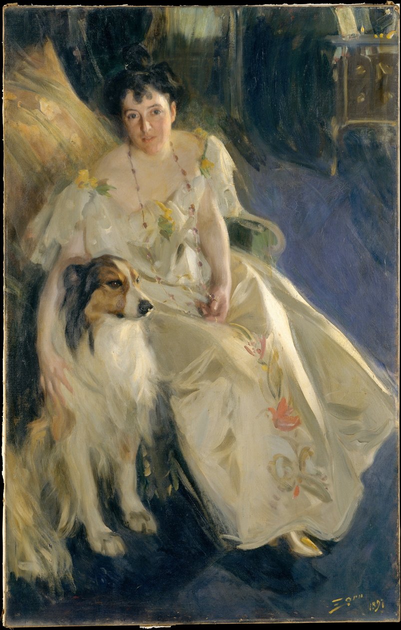 Rouva Walter Rathbone Bacon (Virginia Purdy Barker, 1862-1919) tekijältä Anders Zorn