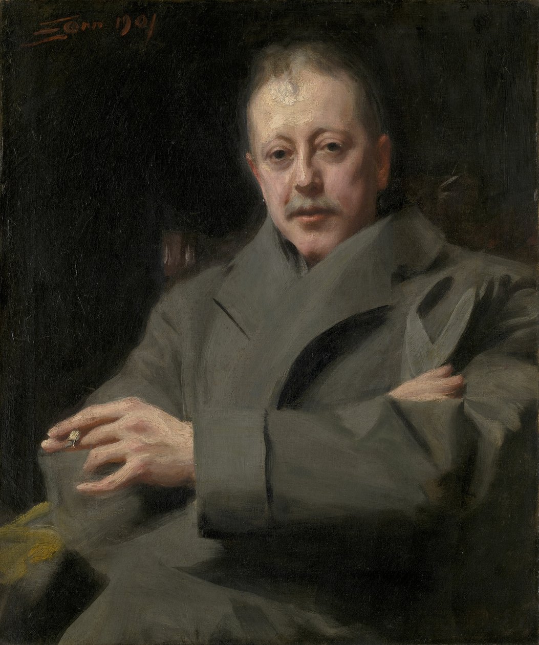 Miehen muotokuvatutkimus tekijältä Anders Leonard Zorn