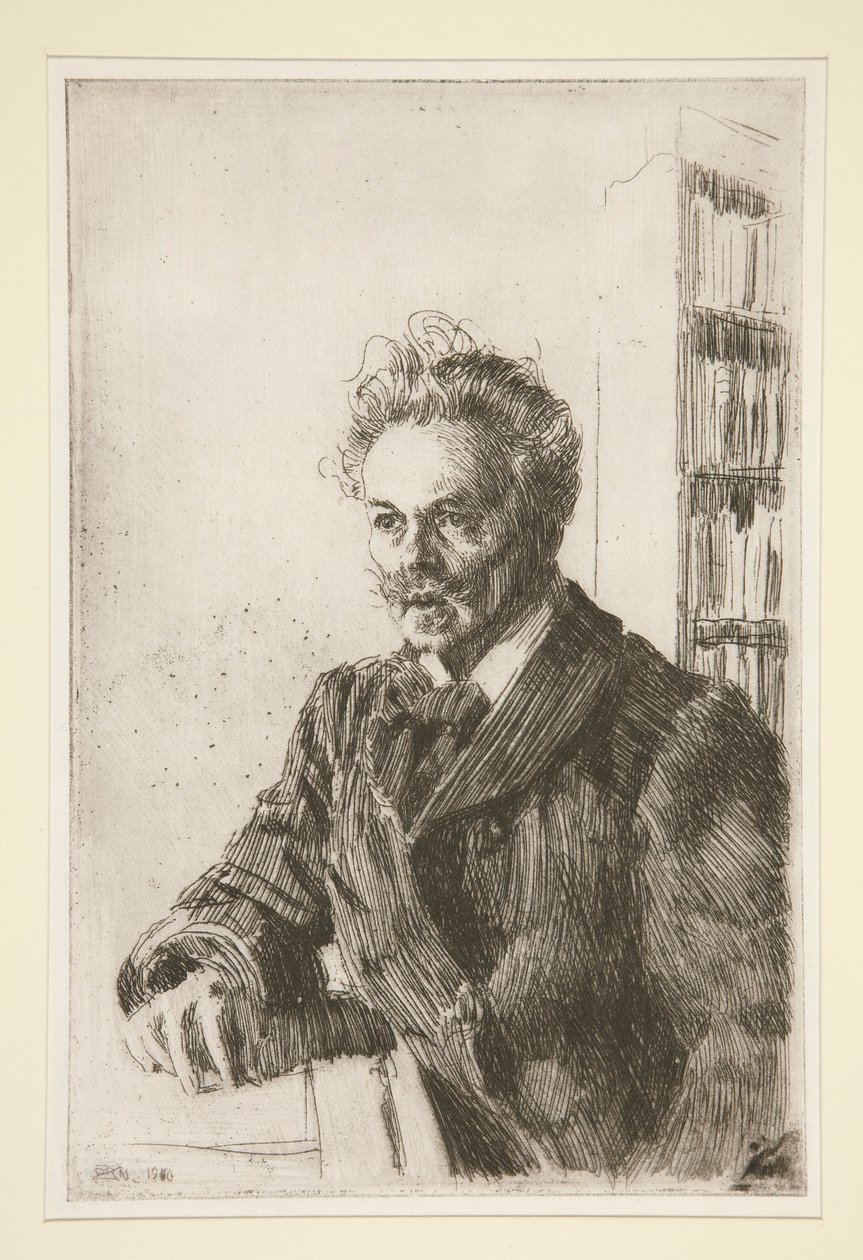 August Strindbergin muotokuva tekijältä Anders Leonard Zorn