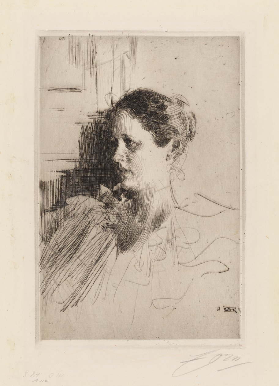 Rouva Ch. Nagelin muotokuva tekijältä Anders Zorn