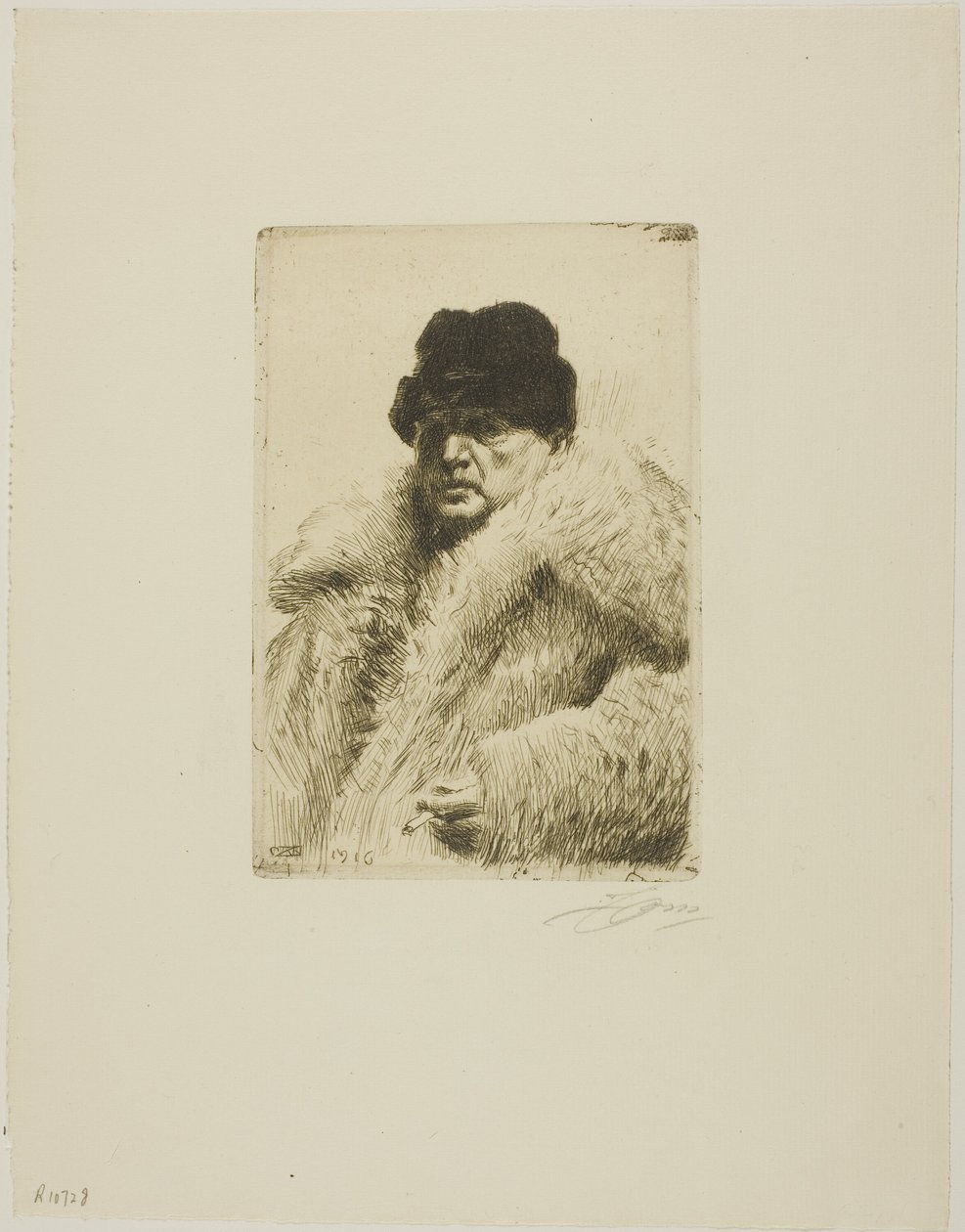 Omakuva 1916 tekijältä Anders Leonard Zorn