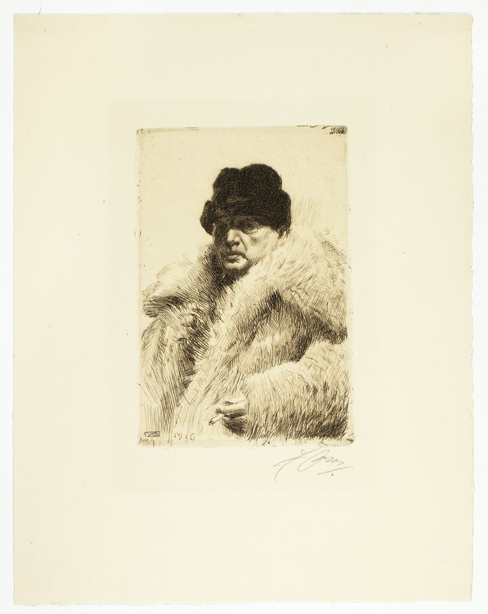 Omakuva 1916 tekijältä Anders Leonard Zorn