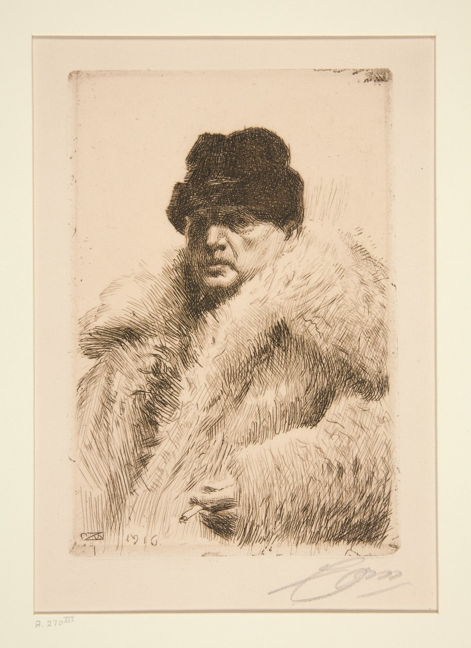 Omakuva 1916 tekijältä Anders Zorn