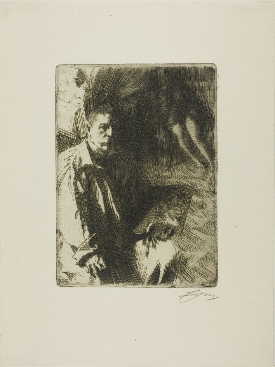 Omakuva mallilla II tekijältä Anders Leonard Zorn