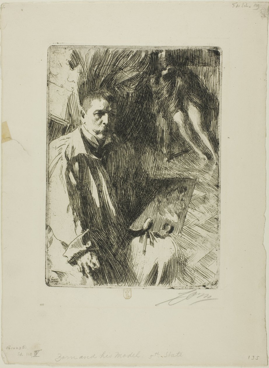 Omakuva mallilla II tekijältä Anders Leonard Zorn