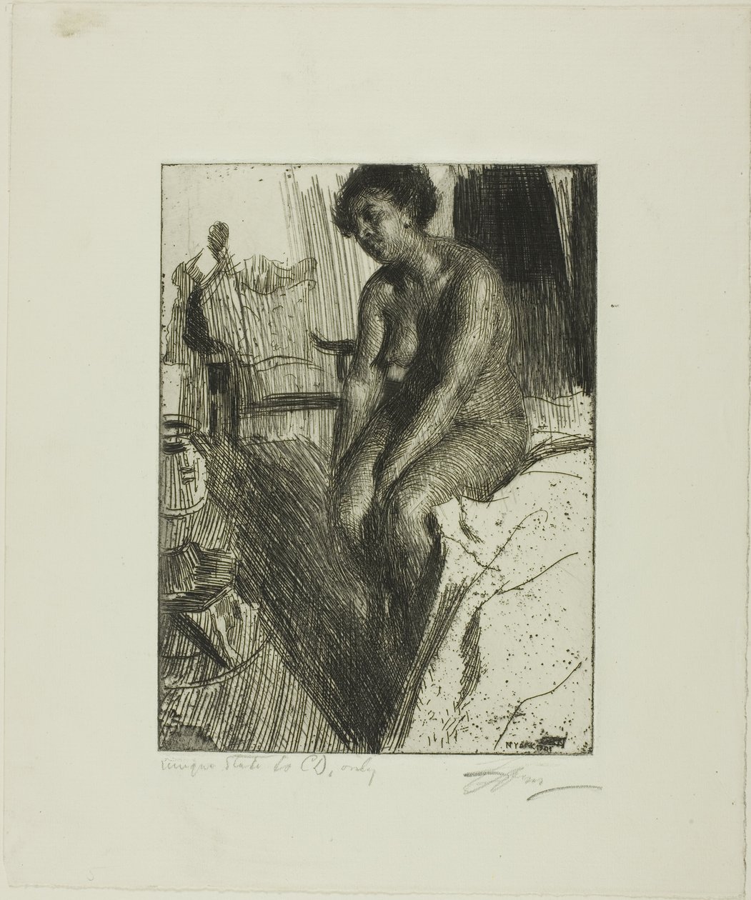 Istuu Musta tekijältä Anders Leonard Zorn
