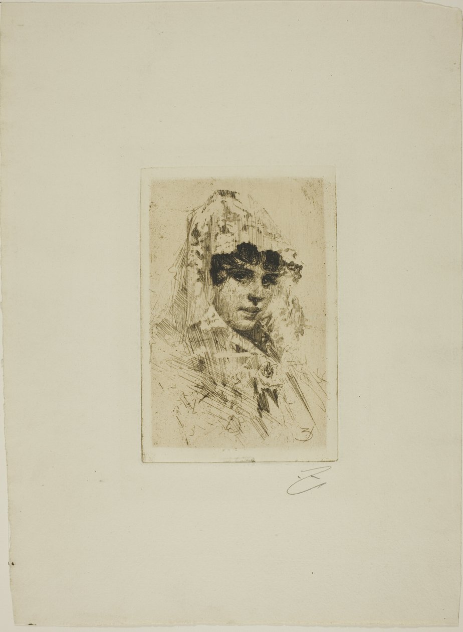 Espanjalainen nainen tekijältä Anders Leonard Zorn