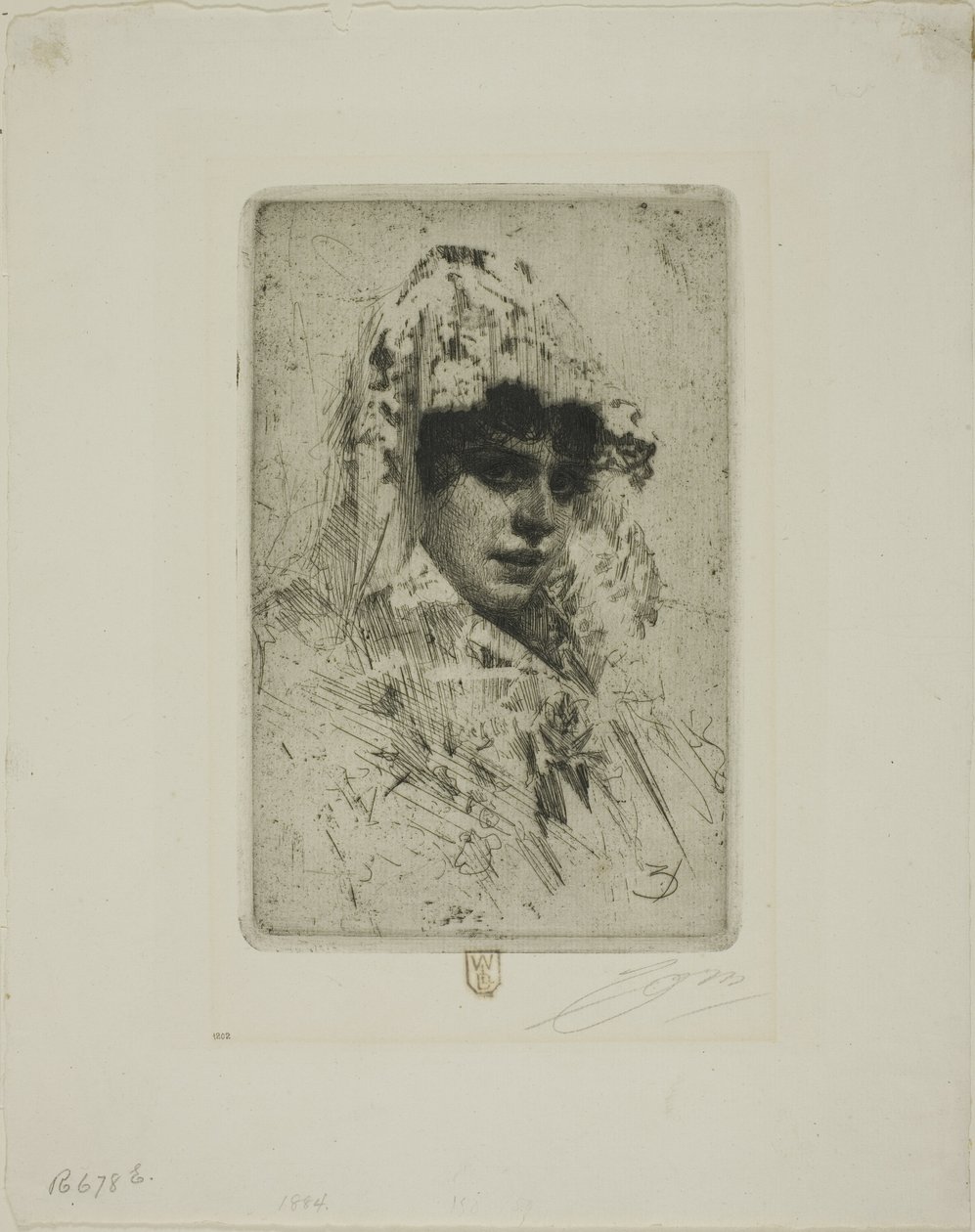 Espanjalainen nainen tekijältä Anders Leonard Zorn