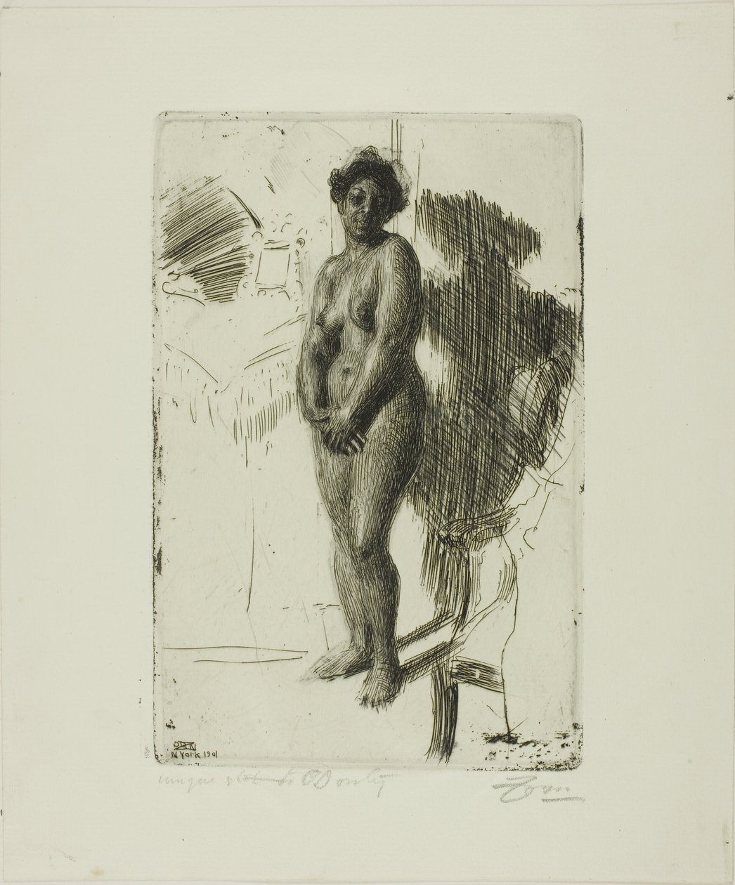 Seisova musta tekijältä Anders Leonard Zorn