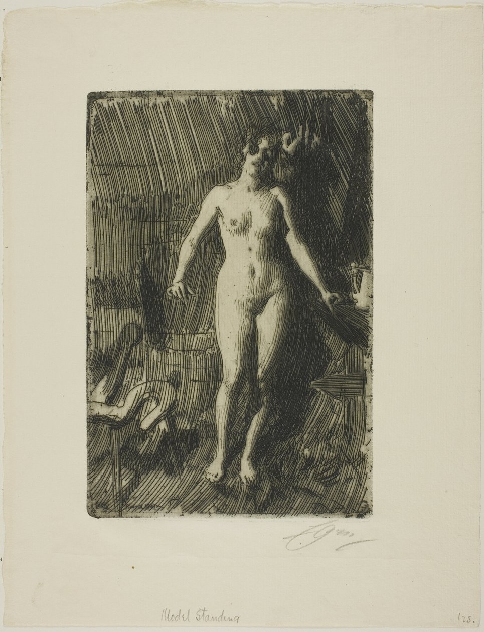 Seisova malli tekijältä Anders Leonard Zorn