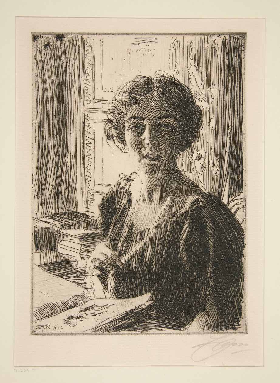 Ruotsin kruununprinsessa Margaret tekijältä Anders Leonard Zorn