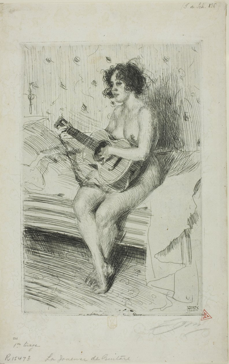 Kitara-soitin tekijältä Anders Leonard Zorn