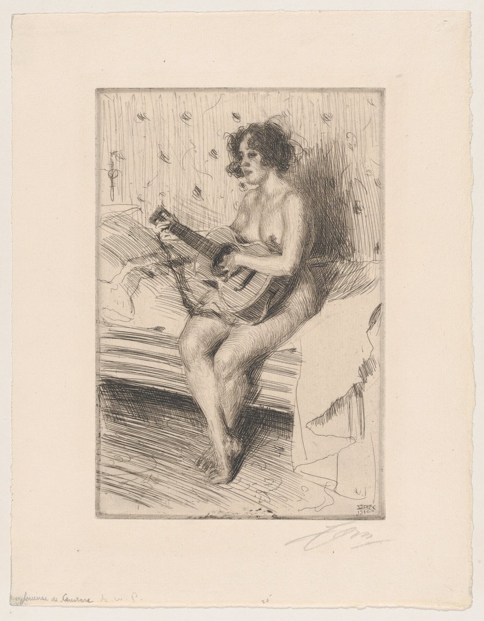 Kitaransoittaja tekijältä Anders Zorn