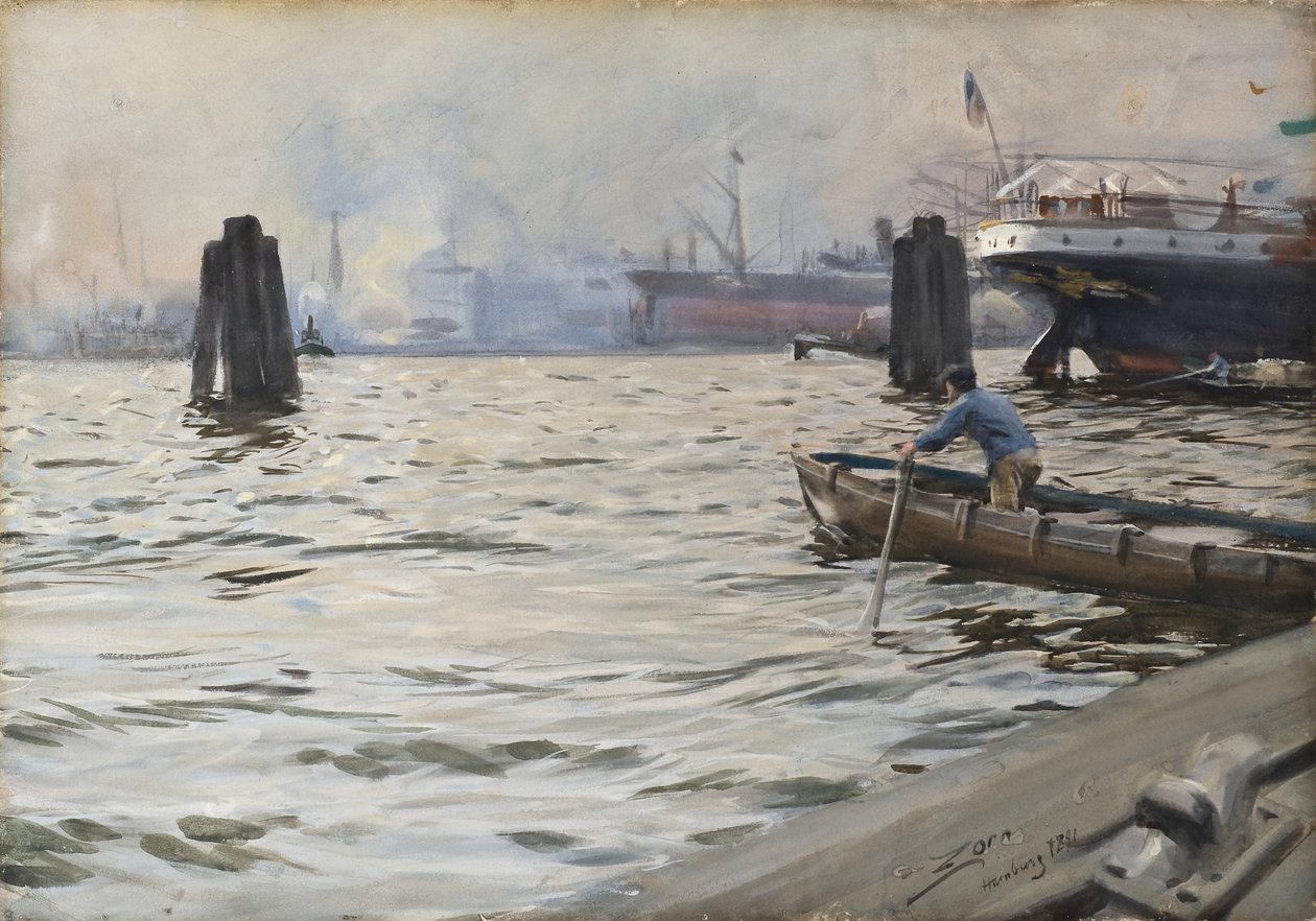 Hampurin satama tekijältä Anders Zorn