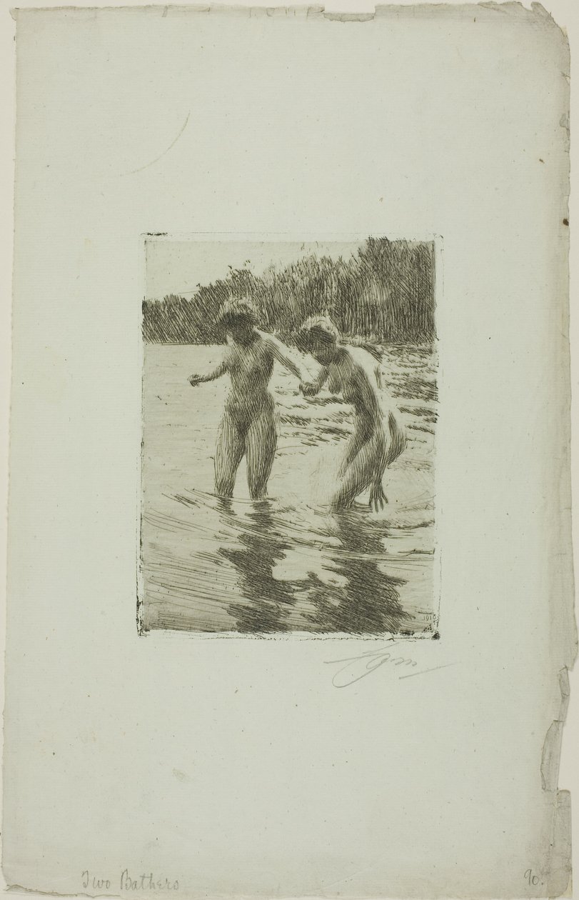 Kaksi uimaria tekijältä Anders Leonard Zorn