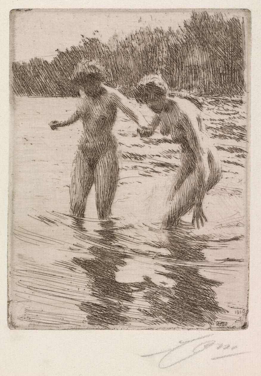 Kaksi uimaria tekijältä Anders Leonard Zorn