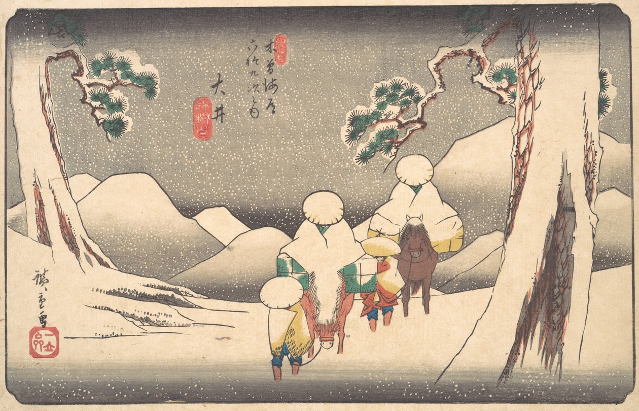 Oi, 1800-luku. tekijältä Ando Hiroshige