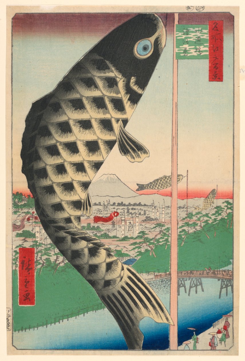 Edon sata kuuluisaa näkymää tekijältä Ando Hiroshige