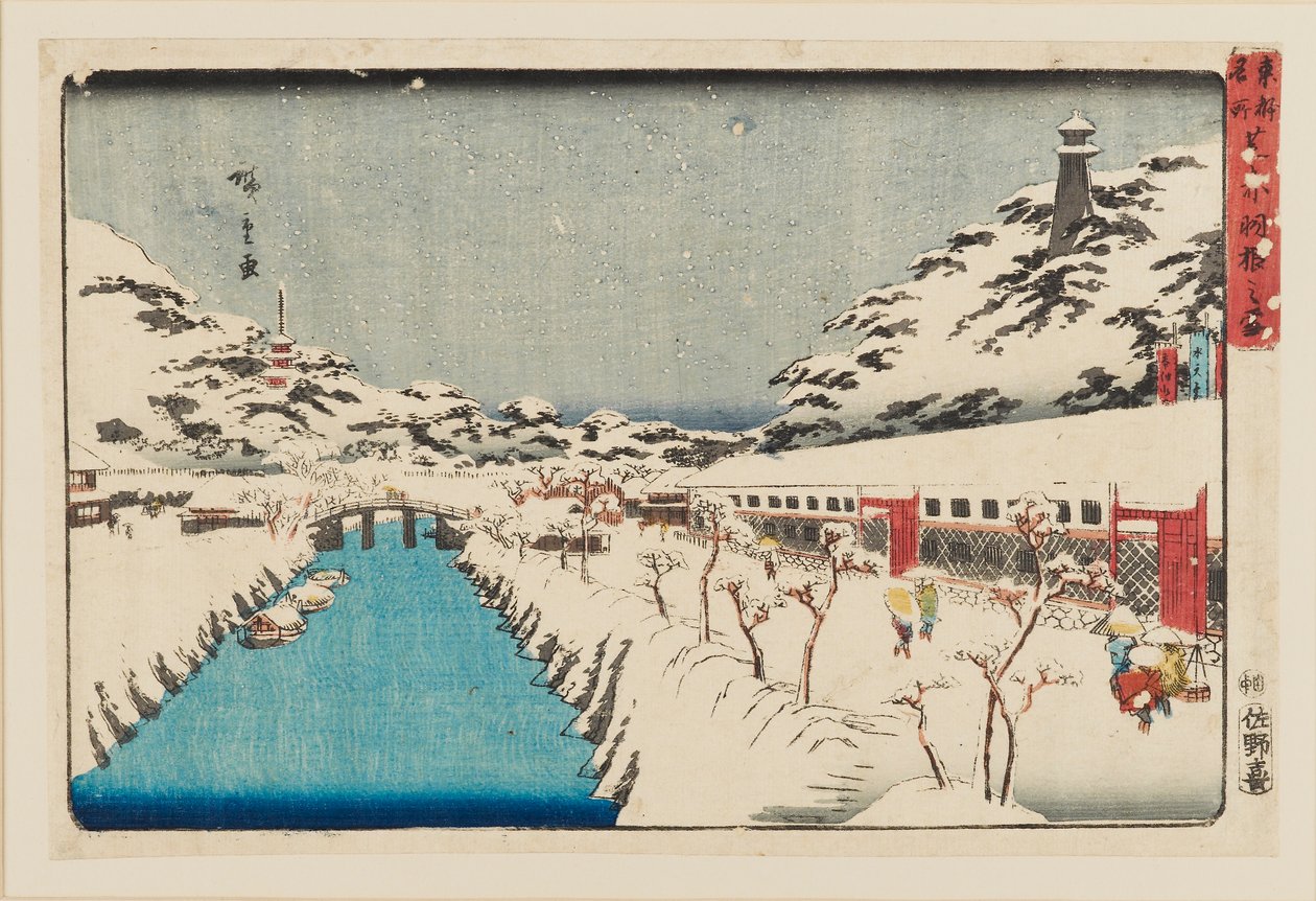ODBock p Hayashi - Shiba Akabane no Yuki, 1797-1858 tekijältä Ando Hiroshige