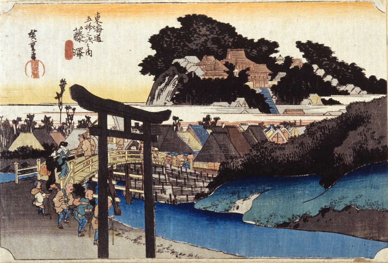 Sh la Fujisawa Finn tekijältä Ando or Utagawa Hiroshige