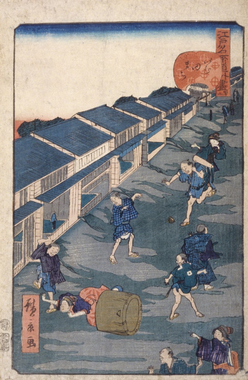 Imuta [42] (värillinen puupainatus) tekijältä Ando or Utagawa Hiroshige