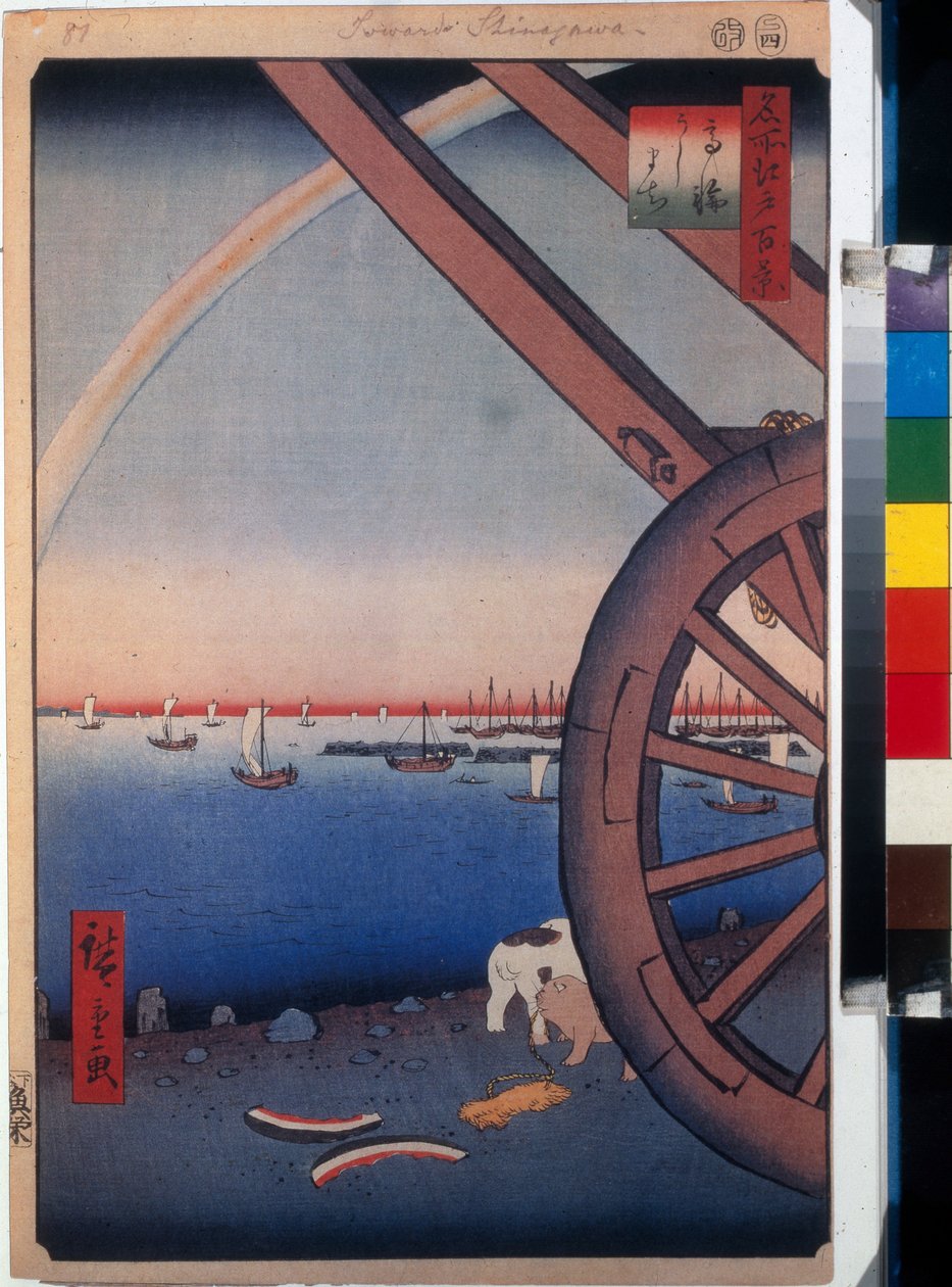 Ushimachi ja Tanabata (Tokio, Japoni). kuva s muu m pe tekijältä Ando or Utagawa Hiroshige