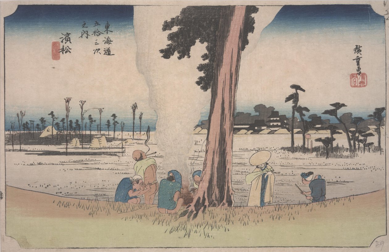 Talvi kohtaus tekijältä Ando or Utagawa Hiroshige