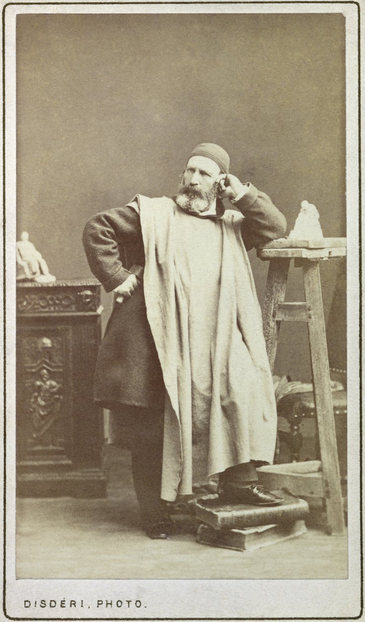Jean-Baptiste Carpeaux (1827-75) tekijältä Andre Adolphe Eugene Disderi