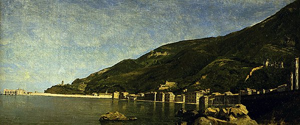 Castellamare, Napolin lähellä (öljy kankaalle) tekijältä André (attr. to) Giroux